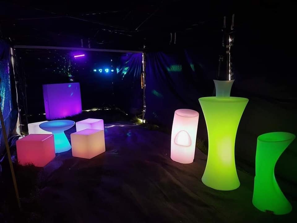 L.E.D glow party tent package
