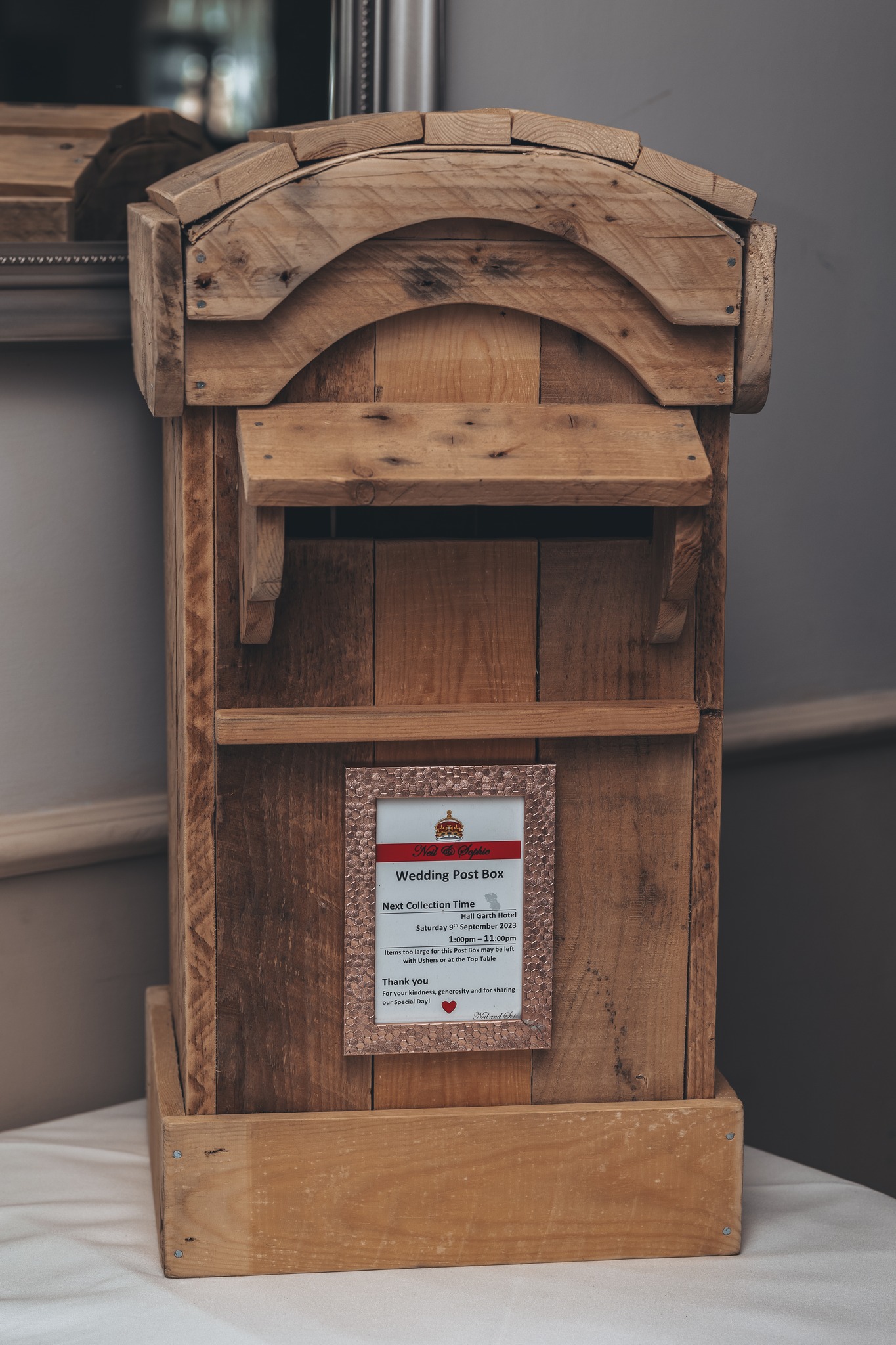 Wedding post box hire